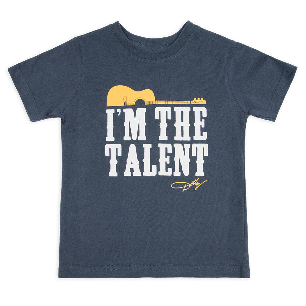 Dolly Parton T-Shirt I'm the Talent Toddler - Denim - 7