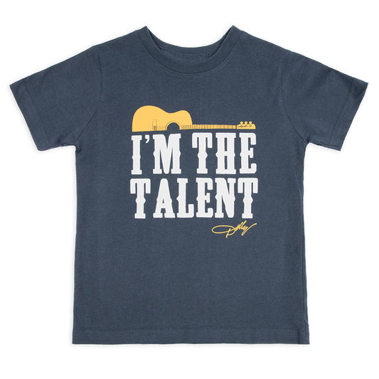 Dolly Parton T-Shirt I'm the Talent Toddler - Denim - 7
