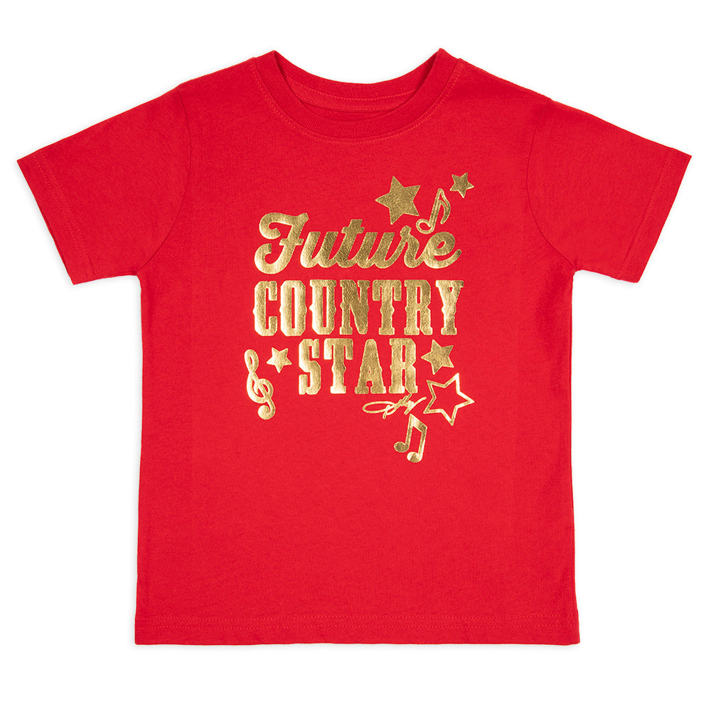 Dolly Parton T-Shirt Future Country Star Toddler - Red - 7