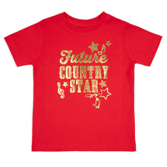 Dolly Parton T-Shirt Future Country Star Toddler - Red - 7
