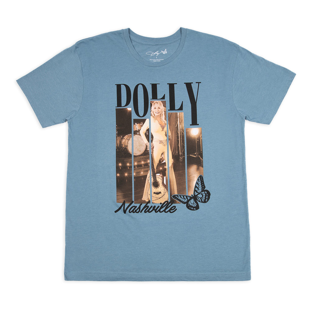 Dolly Parton Tee Yellow Poster - Indigo - XXL