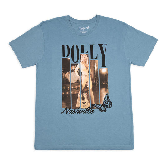 Dolly Parton Tee Yellow Poster - Indigo - XXL