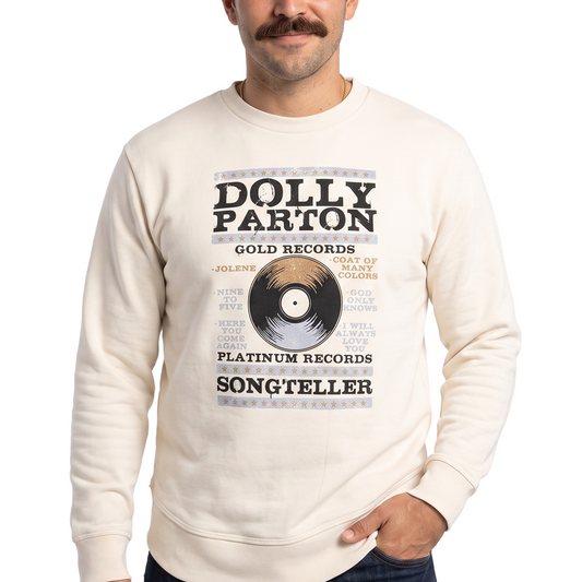 Dolly Parton Ladies Hi-Lo Pullover Platinum & Gold