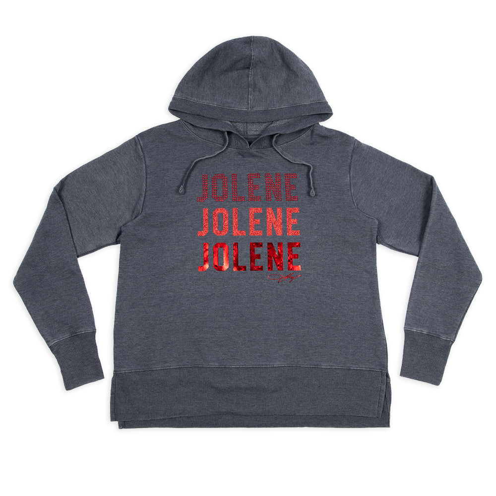 Dolly Parton Hoodie Jolene Bling - Navy - L