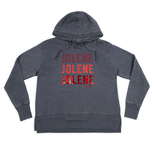 Dolly Parton Hoodie Jolene Bling - Navy - L