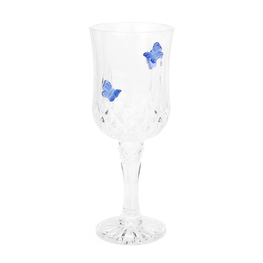 Dolly Parton Wine Glass Butterfly Cut