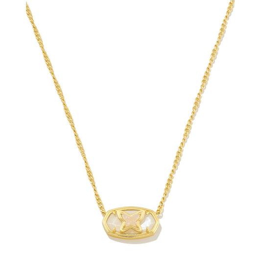 KENDRA SCOTT DOLLY PARTON ELISA BUTTERFLY SHORT PENDANT NECKLACE) - GOLD IRIDESCENT MIX - ONE SIZE