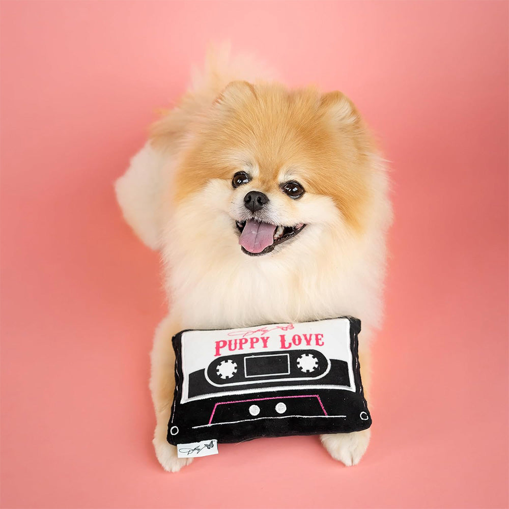 Official Dolly Parton Merchandise. 100% polyester and canvas dog toy with embroidered details.