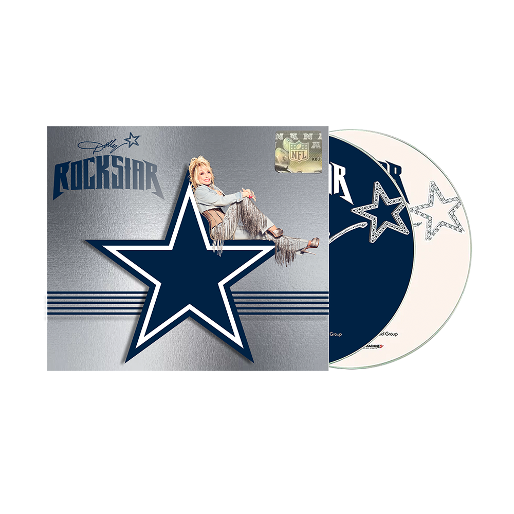 Dallas Cowboys logo on Rockstar 2CD Limited Edition vinyl, a special collector’s item