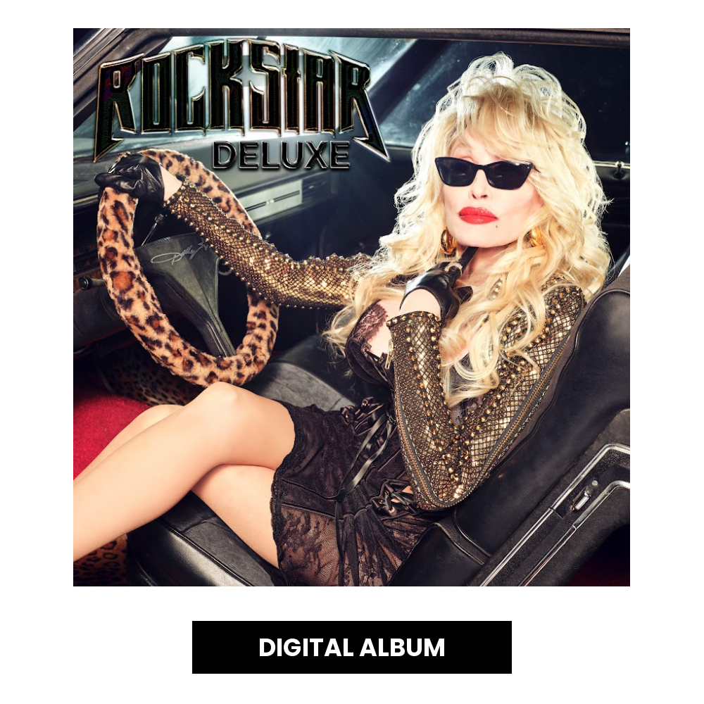 Rockstar Digital Deluxe Album: Woman in Car Wearing Leopard Print Jacket