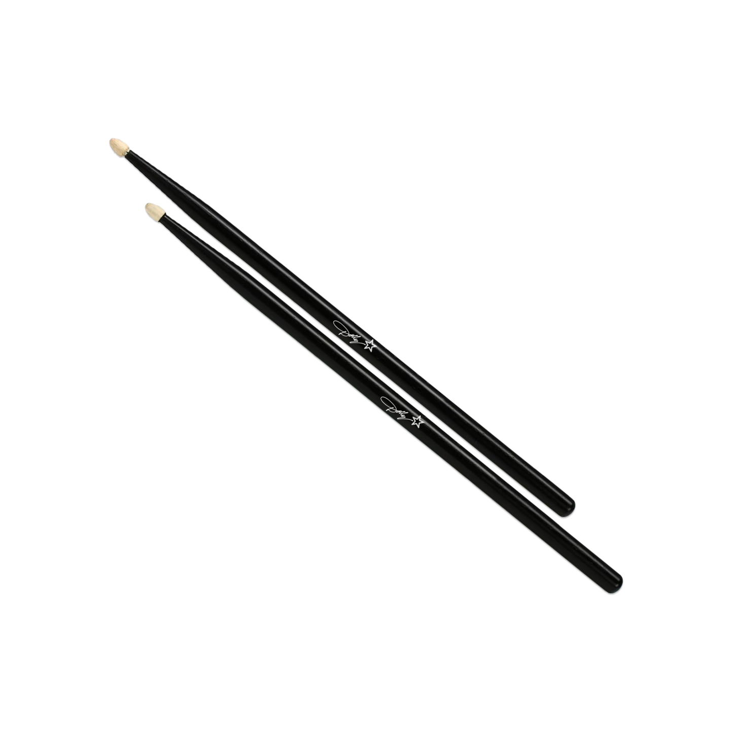 Official Dolly Parton Merchandise. Black drumsticks featuring the Dolly Parton Rockstar logo. Rock out with these sleek sticks!