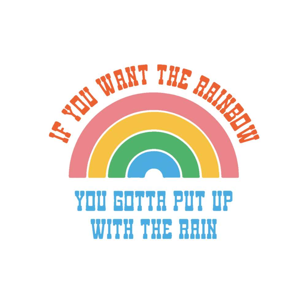 Get Dolly Parton’s ’I Want the Rainbow with This Rainbow’ sticker set at our store