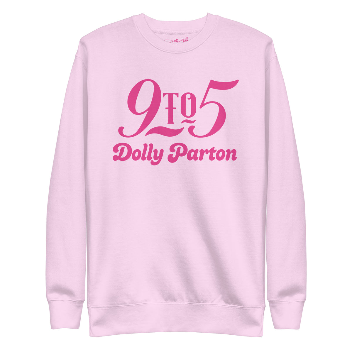 Agave green Dolly Parton 9 To 5 crew neck sweatshirt shown from the front