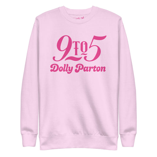 Dolly parton sweatshirt 9 to 5 - light pink