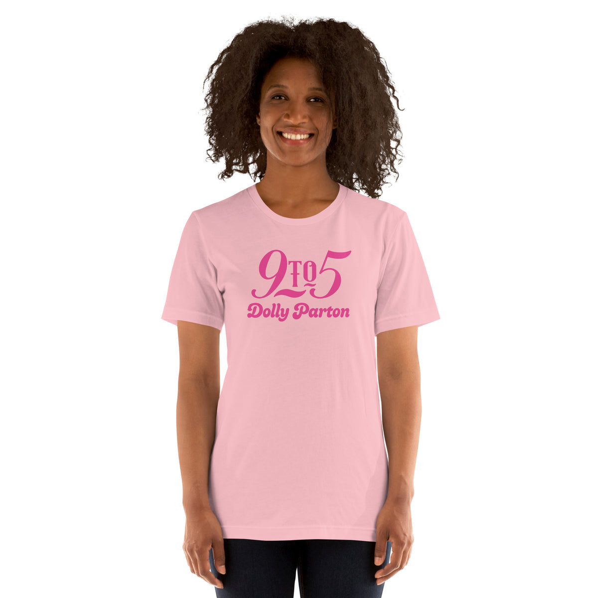 Folded view of the Pink t-shirt showing the stacked presentation