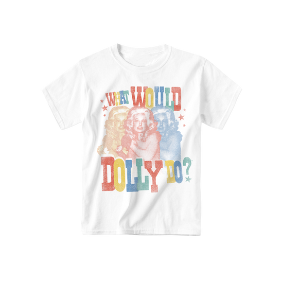 WWDD Triple Youth Tee - White T-Shirt with ’What Do You??’ Graphic Design